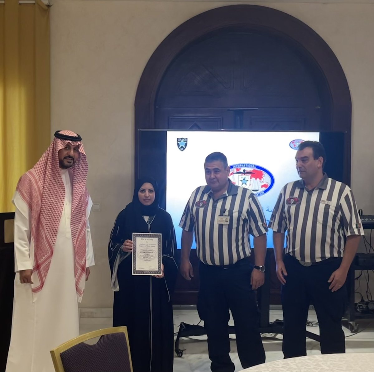Gh_AlSharidah's tweet photo. ولله الحمد اجتزت دورتي"مدربي وحكام الرمايةالعملية(IPSC)"بنجاح وأصبحت

🥇🇸🇦أول مدربة سعودية معتمدة من منظمة(IPSC)للرماية العملية MiSiA Instructor
👩🏻‍⚖️مُحَكّمَة دولية(IRO)معتمدة من منظمة(IPSC)للرماية العملية
🥇🇸🇦أول رامية سعوديةمحترفة

يعجز اللسان عن شكركم🙏🏻@SaudBinKhalid13 @ssf_ksa_ https://t.co/ZB0sNcmnDt