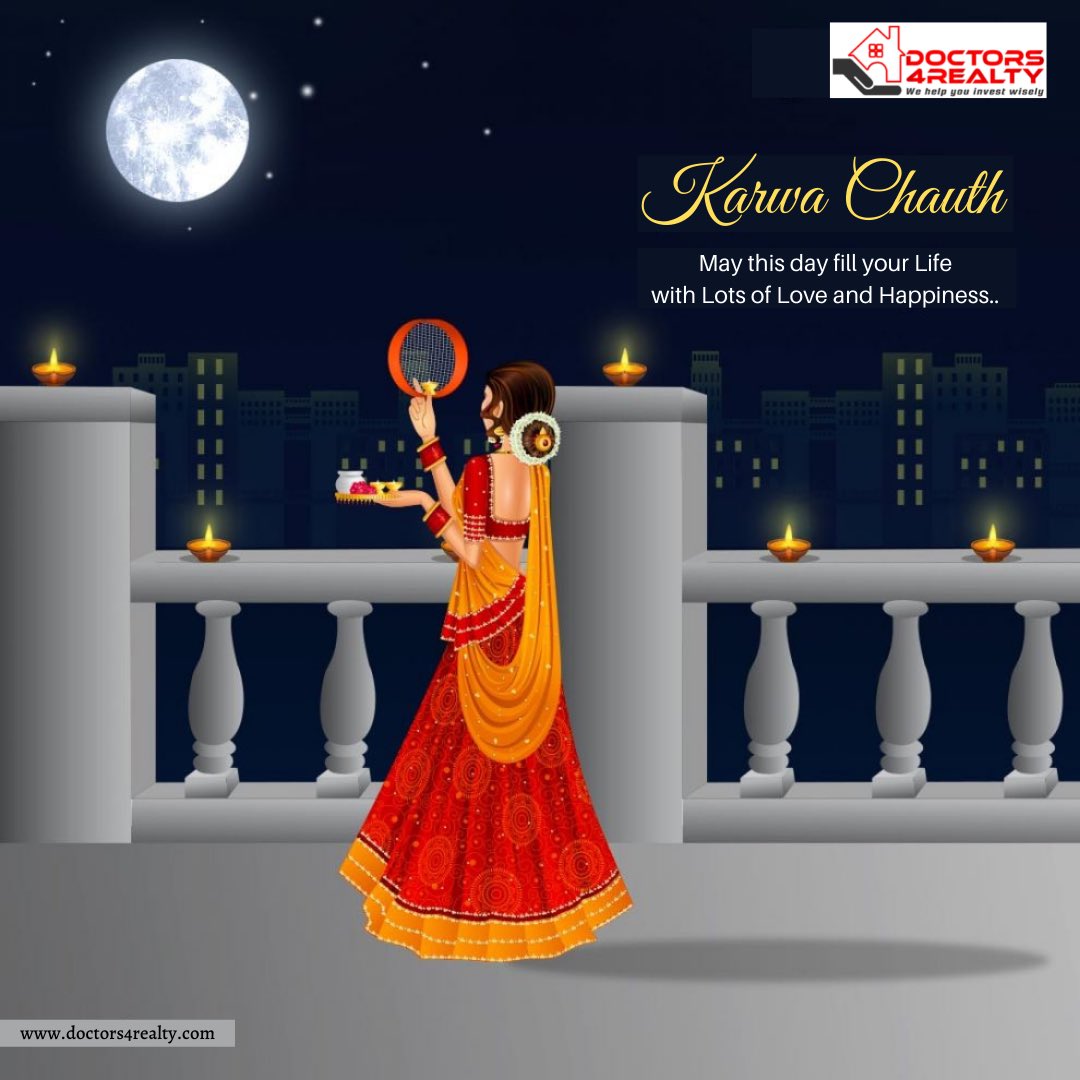 doctors4realty's tweet photo. May The Moon Light, Flood Your Life with Happiness &amp; Joy, Peace &amp; Harmony. Happy Karwa Chauth!
#karwachauth #realestate #realty #consultancy #realestatenoida #noida #investmentproperty #noidagram #realestatedubai #realestateinvesting #greatvalue #greatreturns #d4r #doctors4realty https://t.co/iGCOD4Efru