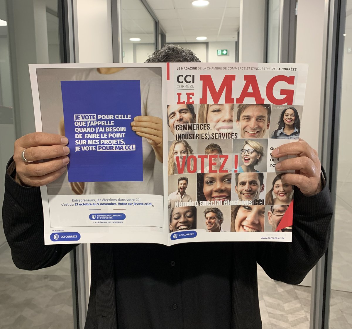 ccifrance's tweet photo. 🔵 J-3 avant les #élections #CCI. #Entrepreneurs, #commerçants, #indépendants...du 27 octobre au 9 novembre, votez pour votre #CCI 👉 https://t.co/ZfB0nZn8fk . Votre CCI = votre partenaire de proximité dans votre #territoire. 
#France #JeVoteCCI #Relance @Economie_Gouv #Elections https://t.co/aBd6R0xSwU