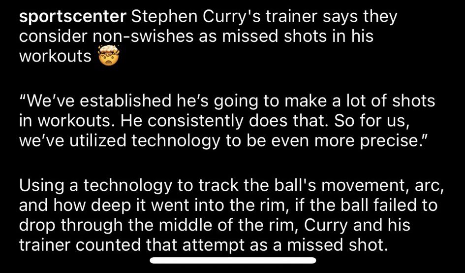 Analytics are becoming apart of every sport; ADAPT OR DIE

This is also why failure is such a big stepping stone towards success. The best/elite want to be challenged. 

How are you training? 
How are you expanding your comfort zone?