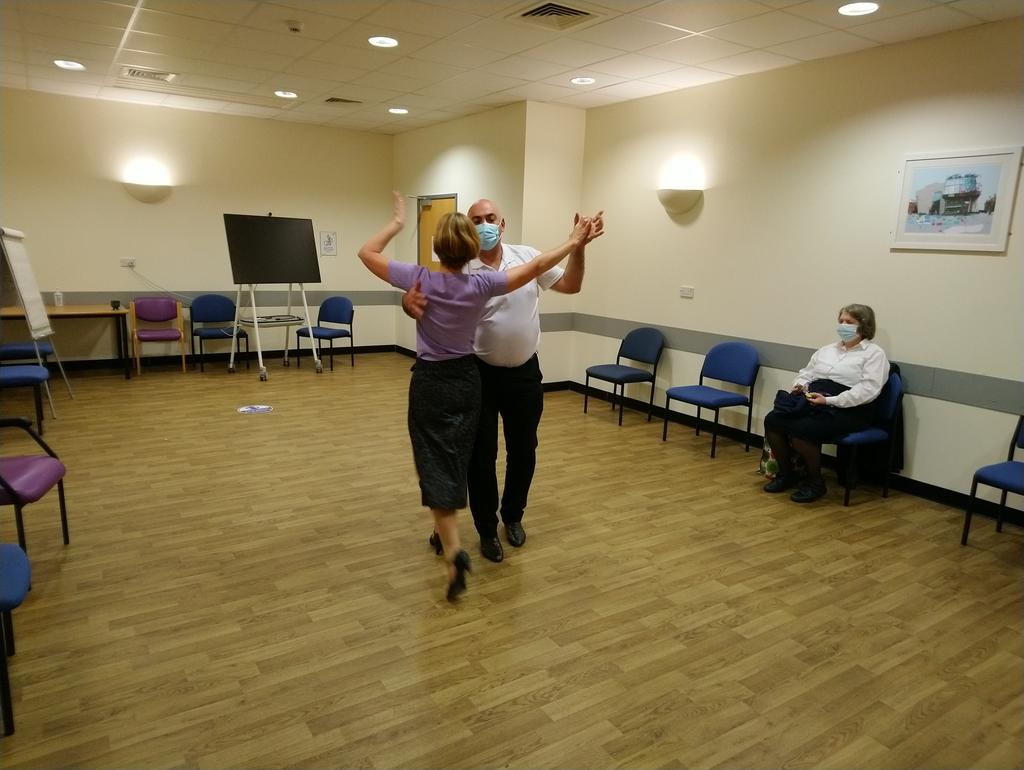 A great ballroom dancing session last week, with a bonus demo from Grace and Barry of some swing / modern jive moves. Amazing!!! <a href="/stephthompson66/">Steph Thompson</a> <a href="/UHDBWellbeing/">UHDB Wellbeing</a> <a href="/1JamesBuckley/">James Buckley</a> <a href="/CathyWinfield/">Cathy Winfield MBE, RN, MSc💙</a>