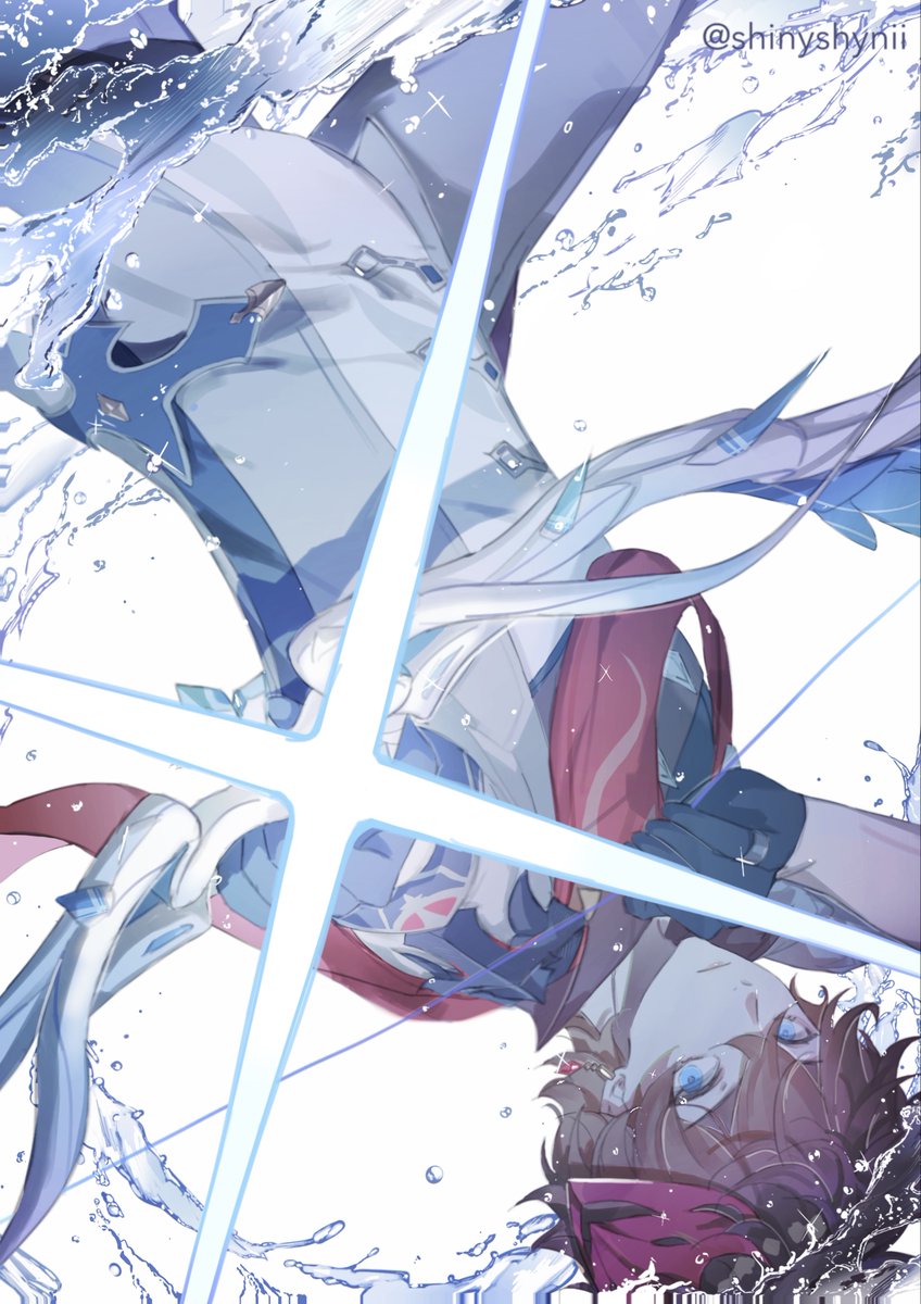 shinyshynii's tweet photo. you can run, but you can’t hide #childe #原神 https://t.co/d7HdCv69eB