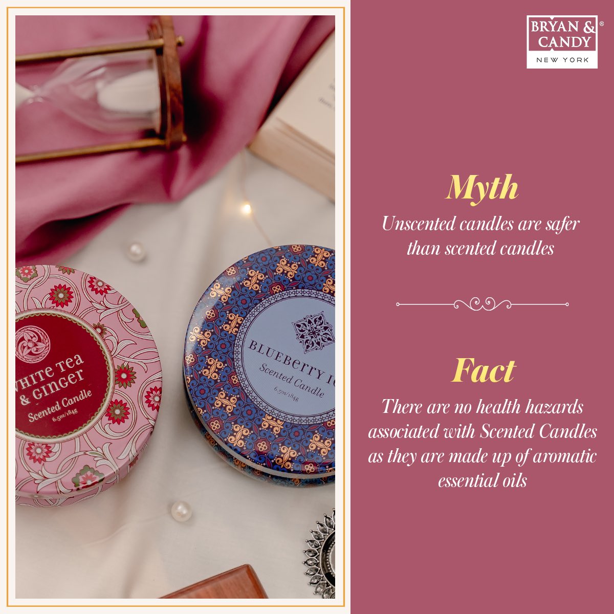 bryanandcandy's tweet photo. The only thing these Luxury Aromatic Scented Candles give out is a beautiful
fragrance and their lovely packaging which we still can't get over! 😍
#ScentedCandles #Gifts #Fragrance #WhiteTeaAndGinger #BlueberryIce #Myths #Facts #Festive #BryanAndCandy #LuxuryForEveryone https://t.co/tGdmVfJMni