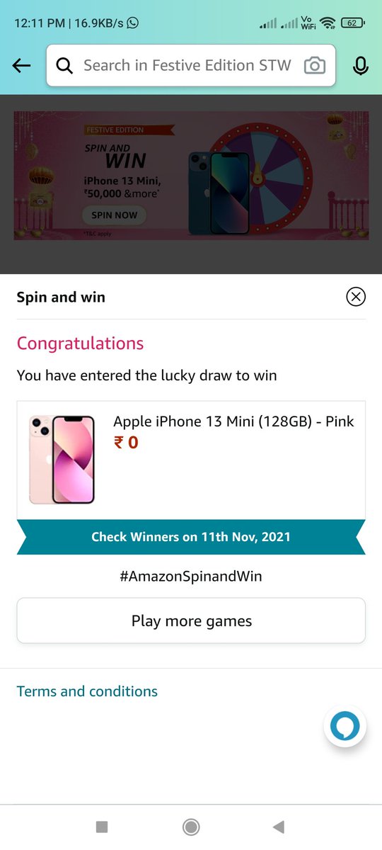 IoriWasim's tweet photo. #AmazonSpinandWin
I Hope im lucky. 🥲 https://t.co/57gCWeDlEG