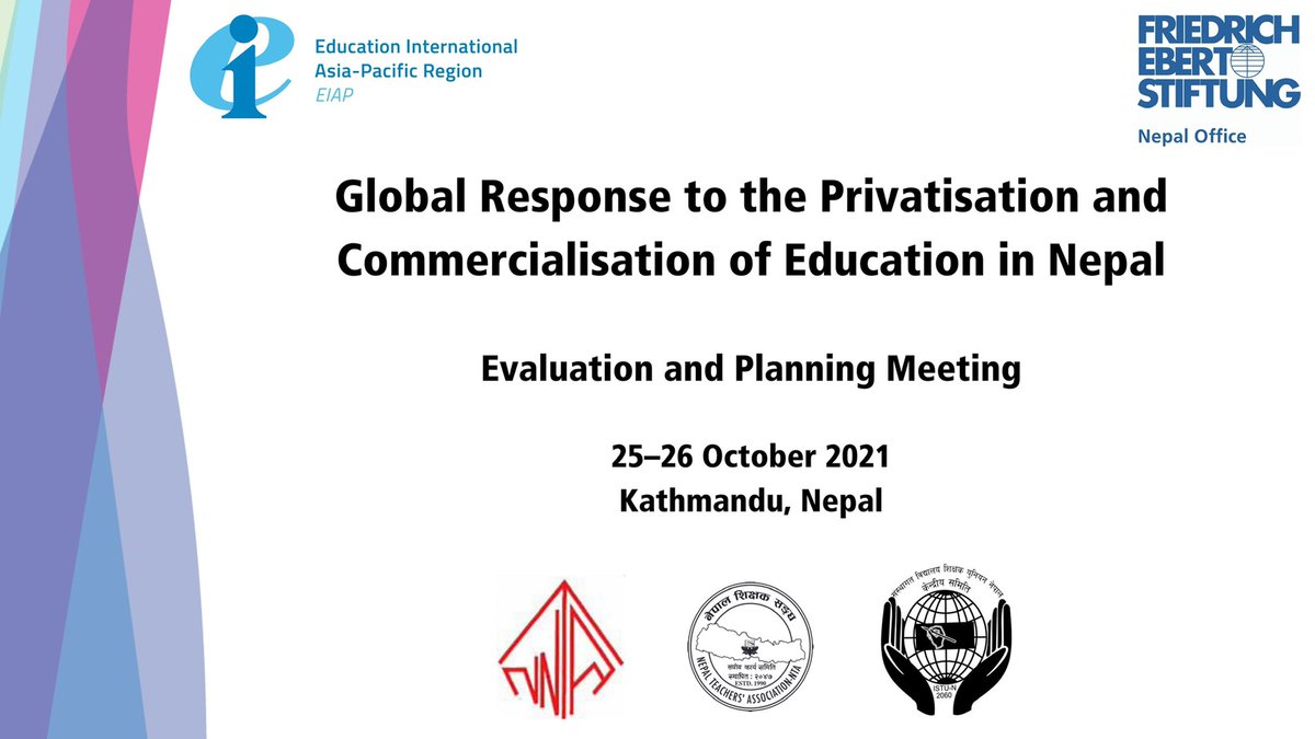 eduintAP's tweet photo. @eduint members in #Nepal are meeting on 25-26 Oct to plan union action against privatisation and commercialisation of education in the country. #Unite4ed https://t.co/ST6FdcY7vP