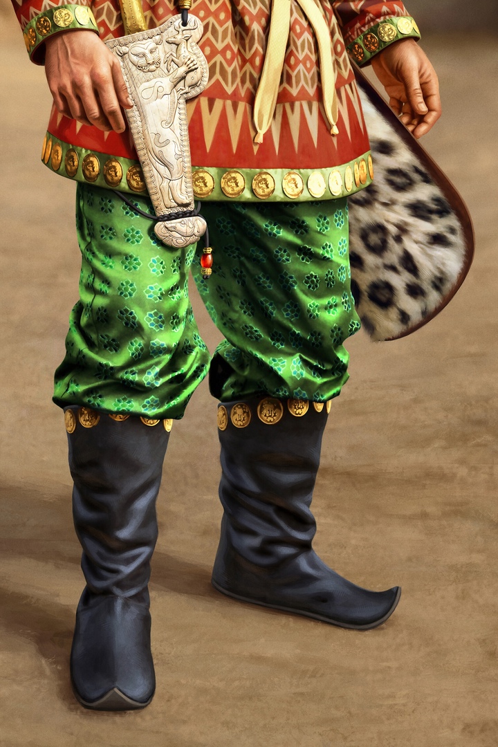 Bactrian warrior. 
Done for my project about Alexander the Great. Bactria was located in modern-day Afghanistan, the easternmost province of the Achaemenid Persian Empire.