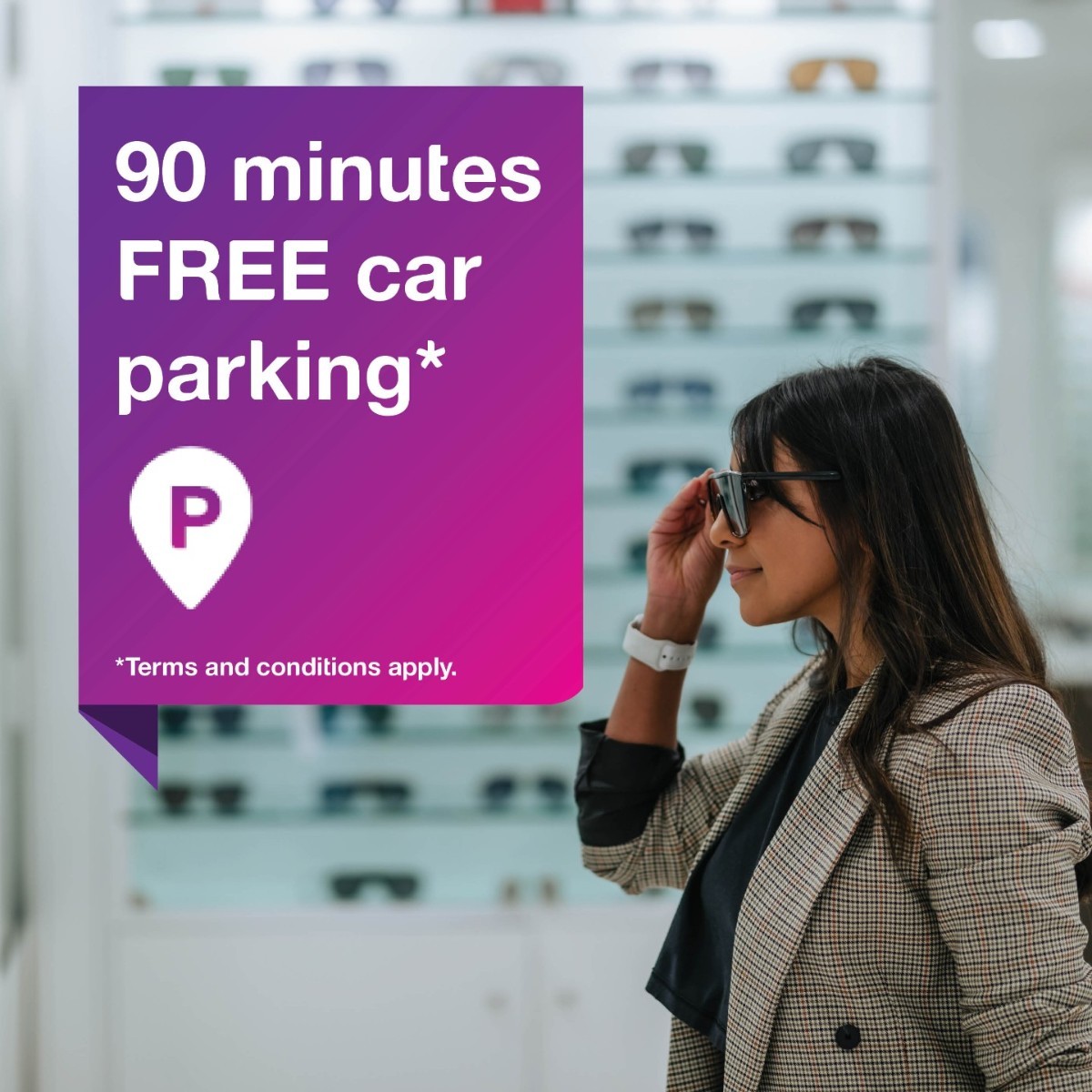 AdelaideAirport's tweet photo. The days are getting sunnier ☀️
Protect your eyes with some new @shadesshop this summer 🕶️
Don't forget to scan the QR code and enter your details to receive 90 minutes FREE* car parking (when you spend $40 or more).
*T&Cs apply.
#AdelaideAirport #ShopADL #EnjoyADL #Shades https://t.co/9KWE6Nbqmh