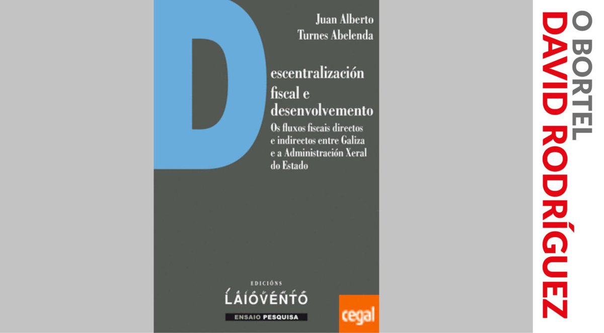 RevistaLuzes's tweet photo. N'#OBortel @Ofunambulista eloxia o esforzo de @laiovento na publicación de libros analíticos como Descentralización fiscal e desenvolvemento. Os fluxos fiscais directos e indirectos entre Galiza e a Administración Xeral do Estado de @TurnesAlberto https://t.co/FPdH7W15G1 https://t.co/htNVr0S0mq