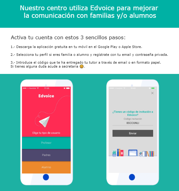 ColegioHerma's tweet photo. 📌 ¿Todavía no te has descargado la nueva APP para comunicación con los profesores 📱📲?
🟢Te lo explicamos todo en la web del cole: https://t.co/8nEBAG6nvu...

#Herma 
#edvoice
#additioapp
#MejoramosTuVida https://t.co/ambMIfOG1U