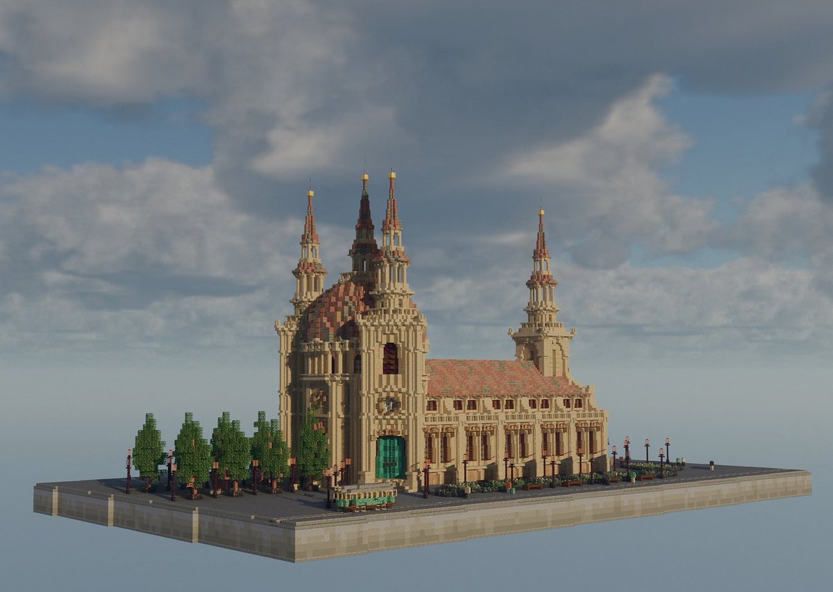 TiitmarvelM's tweet photo. St. Arnold's Basilica #Minecraft #Minecraftbuilds  #MinecraftServer #minecraft建築コミュ #minecraftarchitecture https://t.co/aMaTTnLlnL