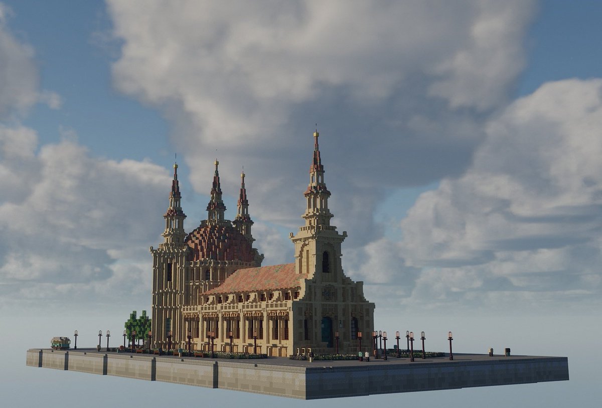 TiitmarvelM's tweet photo. St. Arnold's Basilica #Minecraft #Minecraftbuilds  #MinecraftServer #minecraft建築コミュ #minecraftarchitecture https://t.co/aMaTTnLlnL