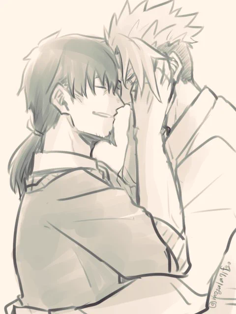 #アキヘクwebオンリー
開催おめでとうございます。賑やかしにということで過去絵の再掲失礼します。イチャついてるのがあまりにも無かったのでそれらしいのをば。 