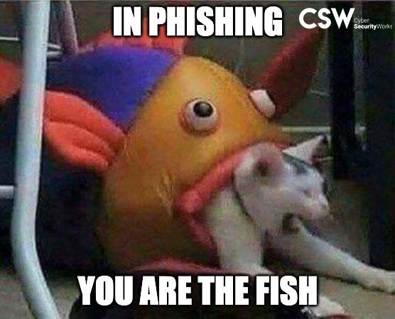 Watch out for bait,  you could be the fish that gets hooked!

#memes #cybersecurity #cybersecurityawareness #cybersecurityawarenessmonth #securitydebt #securitypatches #cybersecuritymemes #infosec #humor #securitybudget #phishing #cyberphishing