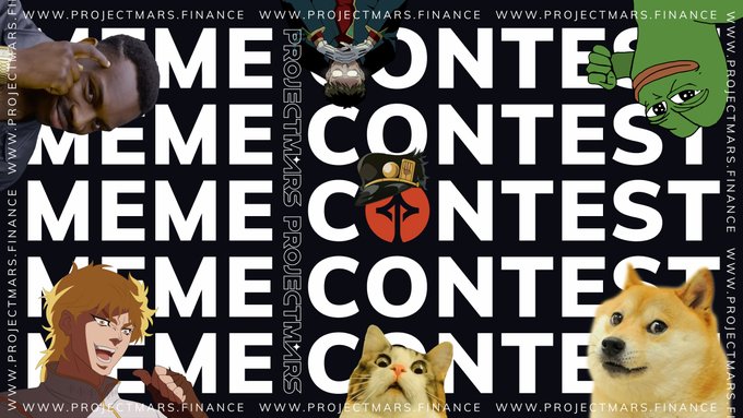ProjectMarsFTM's tweet photo. 🎉Each winner awards 1,000,000 $MARS! Join October $MARS Meme Event NOW!!

⌛️6 days left! 

Complete 3 steps to enter👇
1⃣Like &amp; Retweet❤️
2⃣Make a Meme/Artwork of ProjectMars and post it with #ProjectMars on Twitter
3⃣Post link in Discord's meme channel: https://t.co/U68DQ1vwr0 https://t.co/cZIrlqy65m