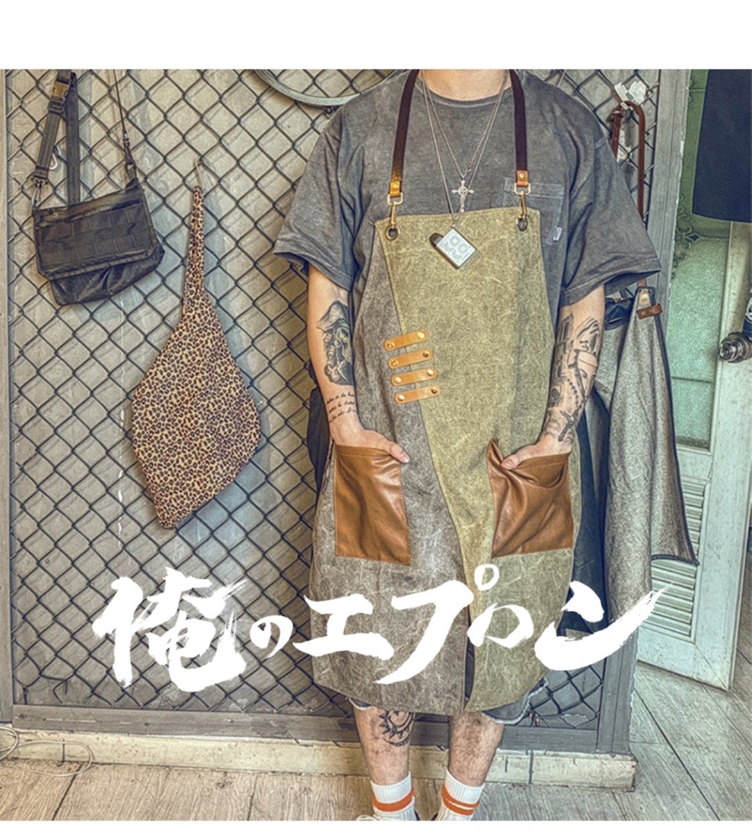 俺のエプロン 公式 え 何すか これ普段着なんすけど 何か文句あんすか エプロンにルールは有りません ファッション でも仕事着でも何でも有り 俺のエプロンは そんな貴方を応援します エプロン メンズエプロン メンズファッション