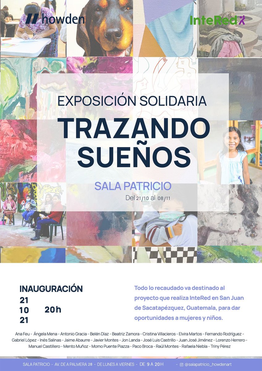 AAnaFeu's tweet photo. #INAUGURACION #EXPOSICIONSOLIDARIA #TRAZANDOSUEÑOS #SALAPATRICIO AVDA LA PALMERA, #SEVILLA.
#anafeupintora #pintura #arte #luzdemujer #proyectosdearte https://t.co/ZWXt1uACFa