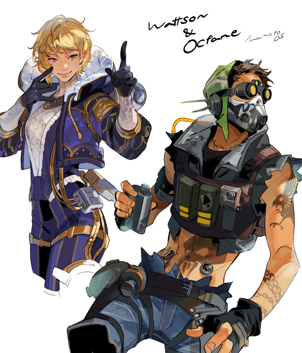 Natalie_Paquette 「息抜きにワットとオクティ #ApexLegends 」|岩本ゼロゴ Iwamoto05のイラスト