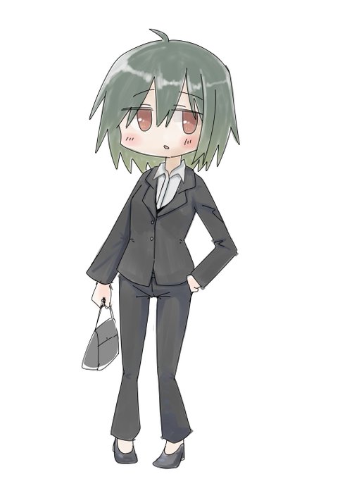 お題箱
スーツを着た女の子 