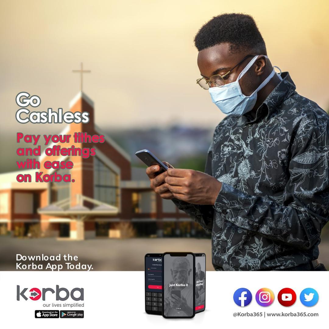 Korba365's tweet photo. Be a cheerful giver! Pay your tithes and offerings on Korba.
#Church #mobileapp #korbacare https://t.co/p6Im4q2SwR