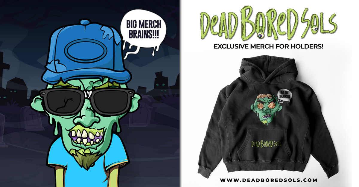 🧠BiG MERCH BRAAIINS!!🧠

Our <a href="/DeadBoredSols/">DeadBoredSols - MINT LIVE! 0.666 SOL</a> Zombie NFT holders
can flex their Big BrrAAIINS Merch!!

😎Merch Sneak Peak!🤫

🧟‍♂️ MINTING NOW!🧟‍♂️
Website: DeadBoredSols.com
Discord: discord.gg/273fFsyx4k
#Solana #SolanaNFTs #NFTCommunity