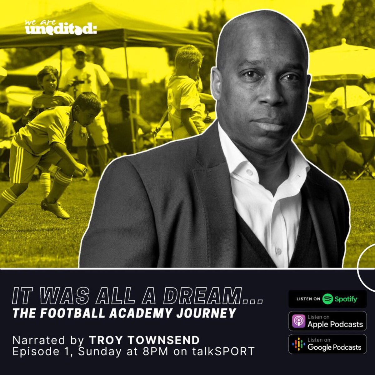 🚨 Tonight 8pm <a href="/talkSPORT/">talkSPORT</a> “It Was All A Dream - The Football Academy Journey”

I help tell the many untold stories. The highs, the lows, the players, the parents, the coaches and the many others connected to the system.

Thank you <a href="/weareunedited/">unedited: ™</a> for making this dream a reality.
