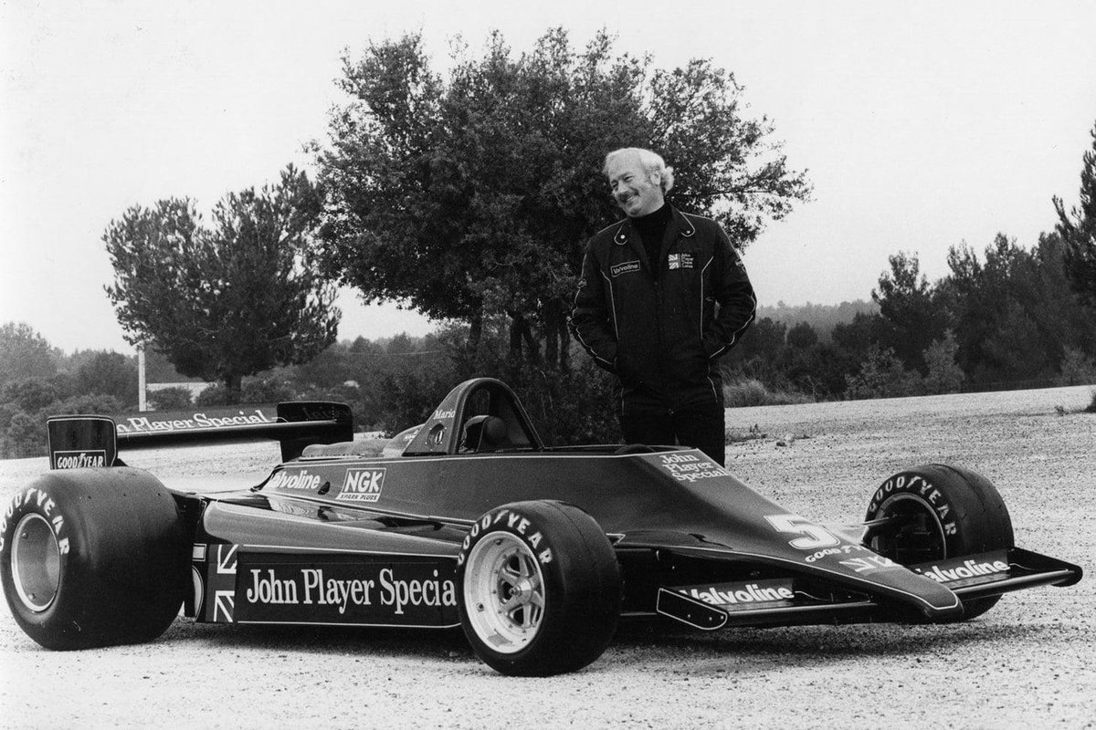 ClubLotusFrance's tweet photo. Dimanche, c'est F1 à la une ! Colin Chapman se "marre" car il sait qu'il a fait un bon coup avec cette fameuse "Black Beauty" T79 ! Essais privés sur le circuit Paul Ricard du Castellet #ColinChapman #F1 #BlackBeauty #Type79 #JohnPlayerSpecial #CircuitPaulRicard @ClubLotusFrance https://t.co/NbnCkpb32G