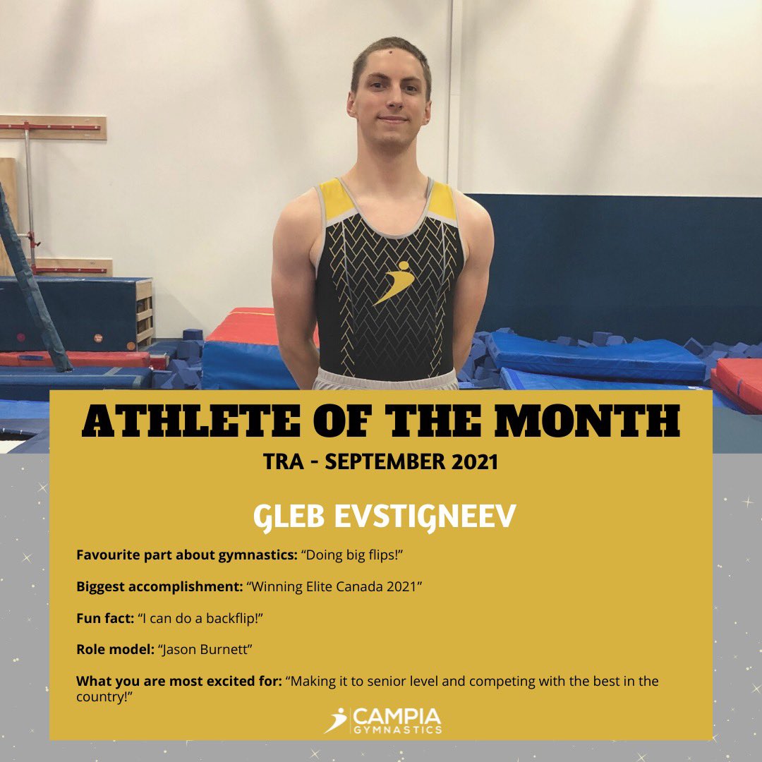 A huge congratulations to Campia’s September Athletes of the Month for our competitive program! 

⭐️ Brooke Pennell
⭐️ Lonan Watson
⭐️ Gleb Evstigneev

Way to go! 💪🎉