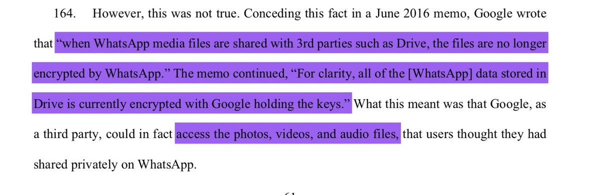 The Google anti-trust case has some interesting comments on Whatsapp's encryption and privacy policies. <a href="/jackerhack/">Kiran Jonnalagadda</a>
