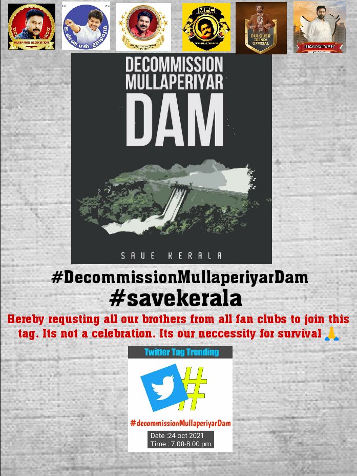 AswinCN__'s tweet photo. Raise your voice NOW !
Stay United All MALAYALEES !!!

"REACT TO IT BEFORE GETTING TOO LATE "
Mullaperiyar Dam Issue.
This is about our survival.
#DecommissionMullaperiyarDam
#MullaperiyarDam #SaveKerala https://t.co/MQ1PlSOlde