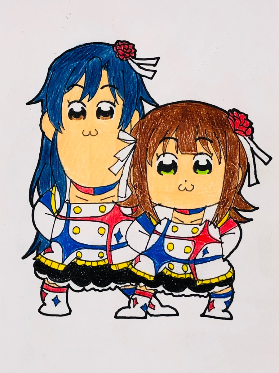 ほむら ポプテピピック再放送 アイドル話ある3話をアイマス声優にやらせてるの見たら無性に描きたくなった