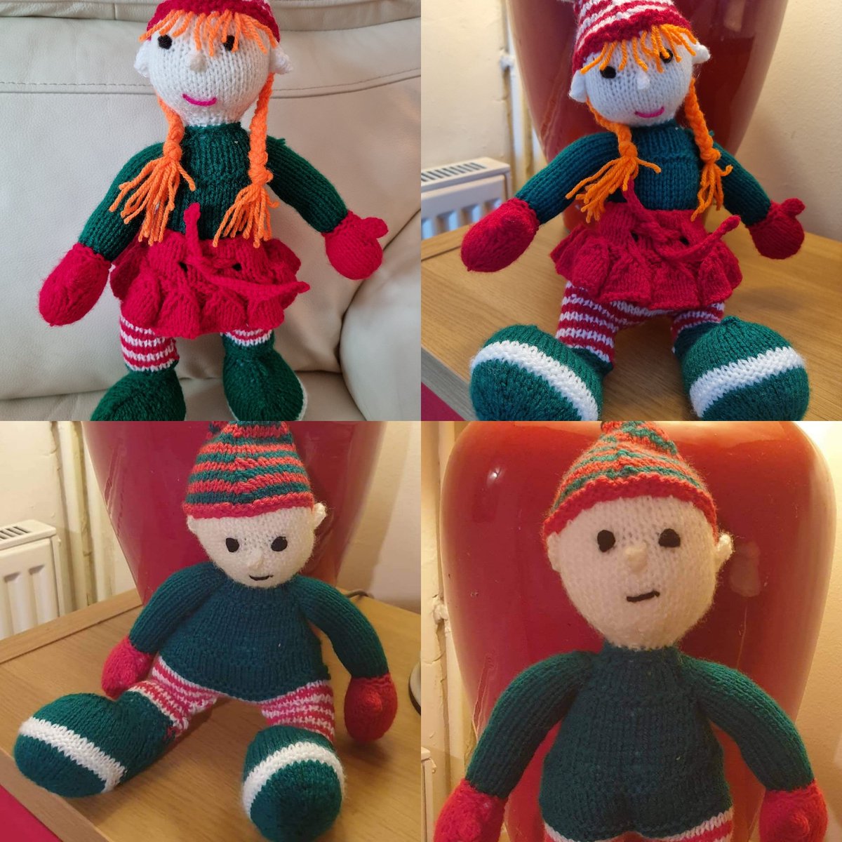 LGentleknits's tweet photo. Hi twitter thought id start sharing my homemade and handknitted sale items on here too! I love making new and different items. Heres this weeks make 😊 #Christmasiscoming #HandmadeHour #knitting #homemadeknits #elves #homemadewithlove #forsale https://t.co/c19I5nkMSQ