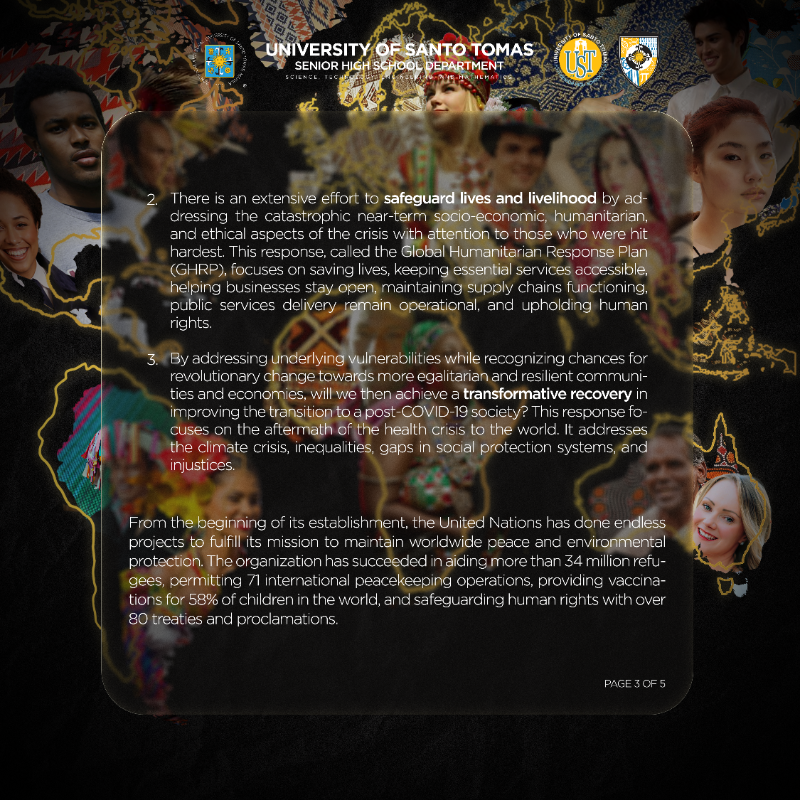 ustshsstemsoc's tweet photo. On this day, October 24, the treaty of the United Nations was brought into existence to promote unity and cease conflict among nations. 🤝🌍

Let us all remember that being 'united' is not only being joined together but also helping each other in times of trouble and success. 🌟