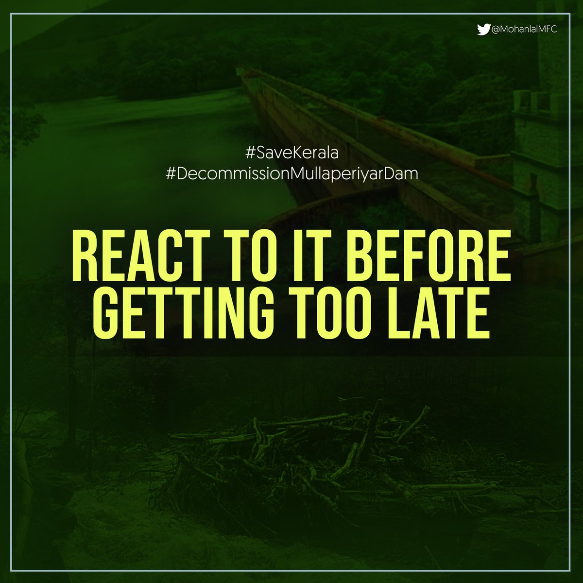 AkmfcwaState's tweet photo. It's Time for us to Unite And Raise our voice !! React to it Before getting too late 🙏

Respected @PMOIndia , @OfficeOfGSS @CMOKerala  Do notice this issue. This is about our existance !!

#DecommissionMullaperiyarDam

#savekerala https://t.co/kEOssNhH2i