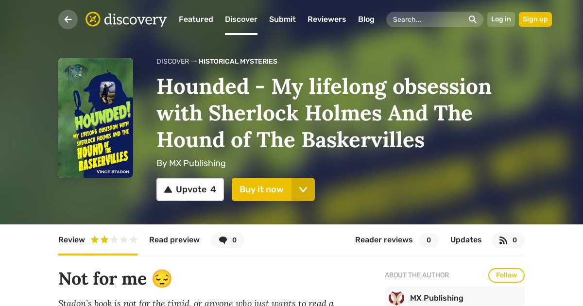 mxpublishing's tweet photo. Book Review - Hounded! on @ReedsyDiscovery @VinceStadon https://t.co/koNIvswZQs https://t.co/0tUxUsCcYh