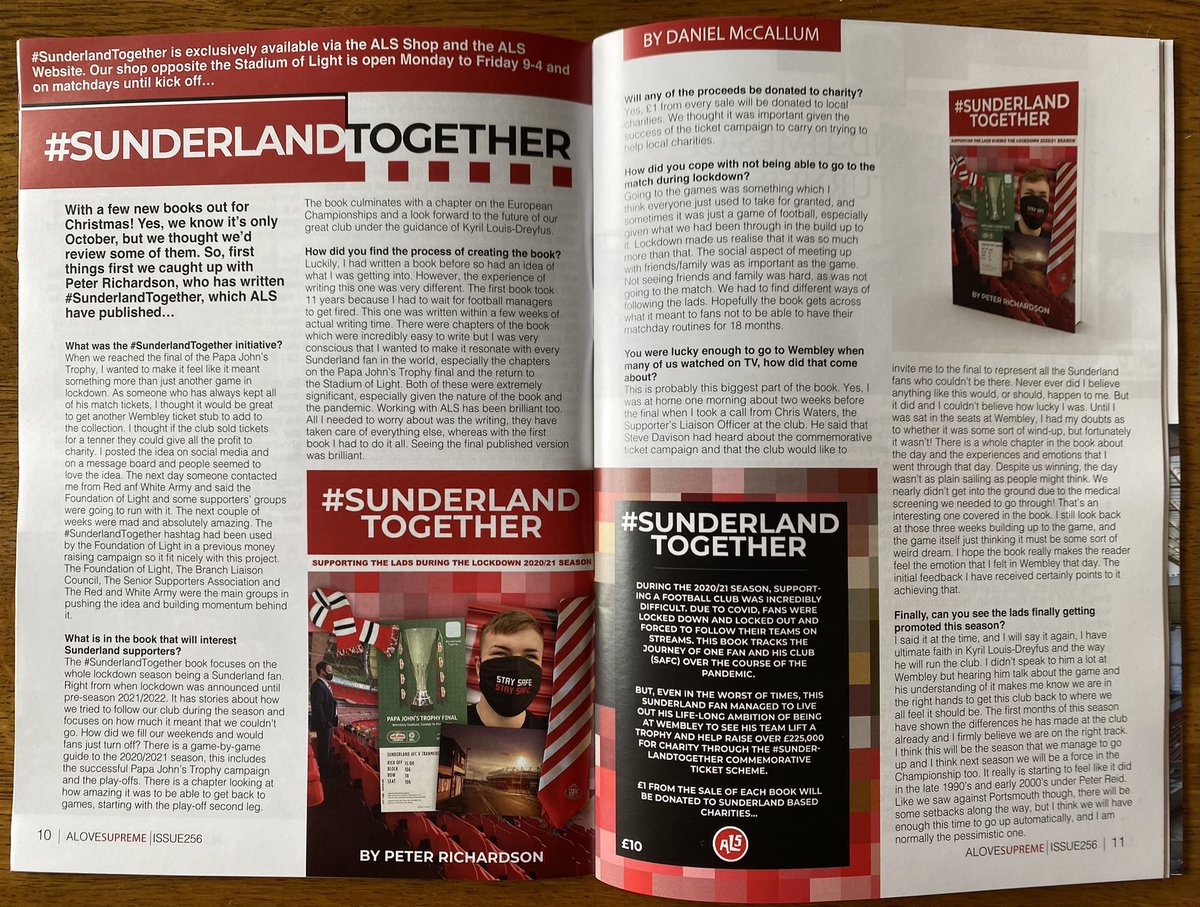 RejectedBook's tweet photo. Interview in the new @ALS_Fanzine . . . #SunderlandTogether - OUT NOW . . . Treat yourself, buy it for your mates or family for Christmas, get ahead of the game . . . £1 from every copy sold goes to charity . . . 

https://t.co/zjPoqyTMBL https://t.co/bOsk2RfKA5