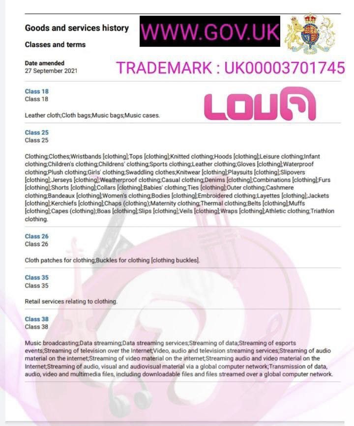 loudmarketnfts's tweet photo. If you were not able to join us in the Telegram Voice Chat, yesterday, we have HUGE surprises coming to the #LOUDWORLD. We've got some very special clothing merch for you! Have a read of our Trademark details. What do you think is coming next?? 👀🤩🥳 #loudmarketnfts #loudmarket https://t.co/dN6XqlJmPx