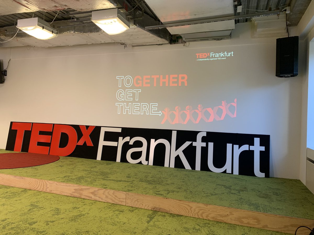 First meetup/conference in more than 18months.  #tedxfrankfurt is about to start @TechQuartier #tedx