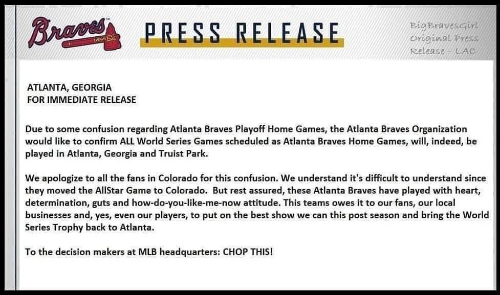 tombranchjr's tweet image. Sunday morning Press Release… #BattleATL