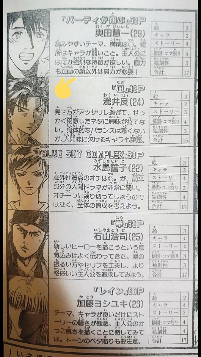 これでおしまい😅
ここで受賞した人たちも、ほとんど自分と同じように消えていってしまったけど、今もどこかで漫画描いてるんだろうか…🙄