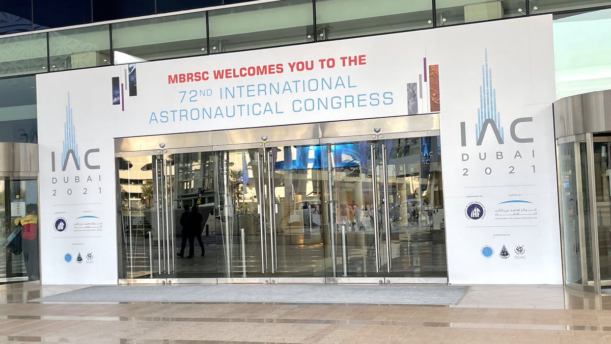 kitsatellite's tweet photo. Hello from Dubai! We’re at #IAC2021, the biggest astronautical gathering in the world this year. So if you’d like to see a WISA Woodsat mock-up or have a chat about #kitsat, @wisawoodsat or @ArcticAstroHQ, send a DM or email to jari@kitsat.fi. See you! https://t.co/owLPw4rt7K