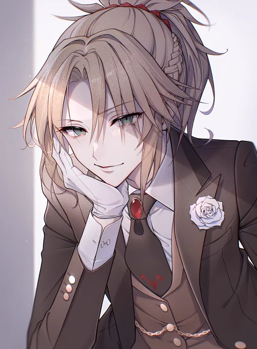 モーさんに「ん?」みたいな仕草で話聞いてほしい…

#FGO
モードレッド 