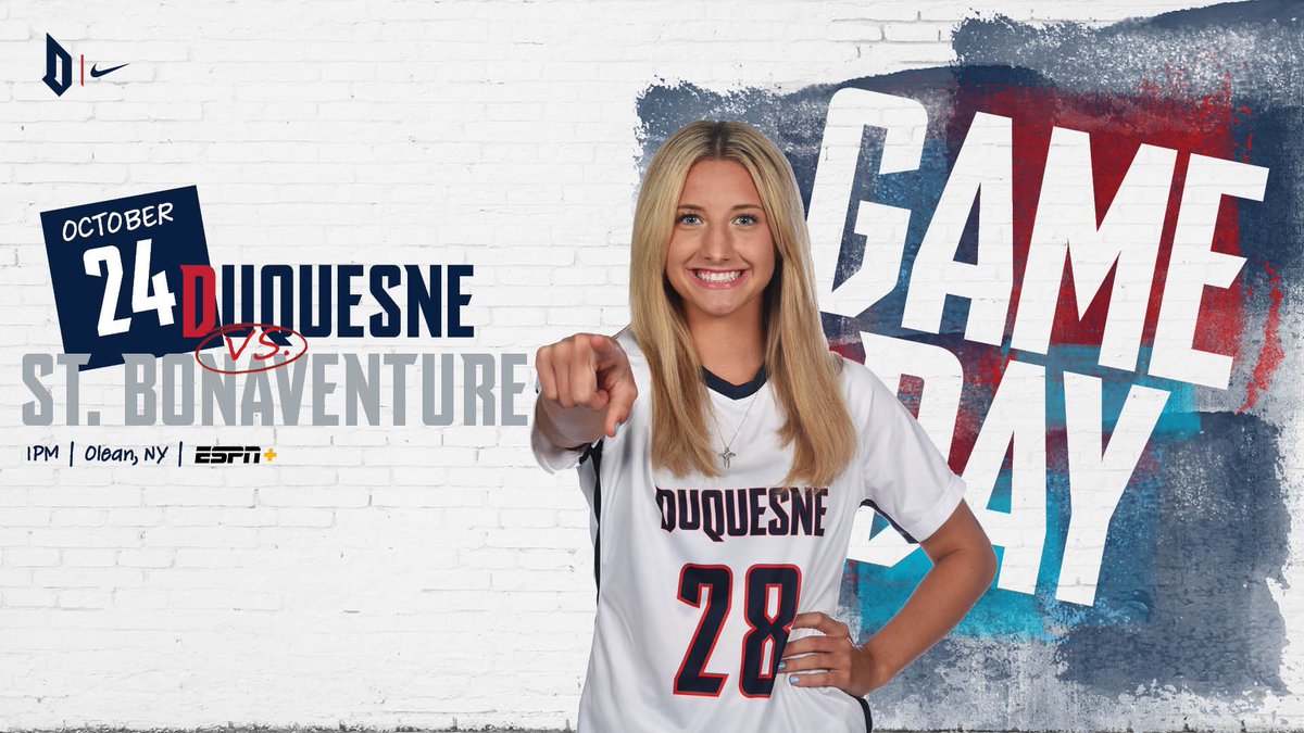 DuqWSoccer's tweet photo. Concluding our season with the Bonnies! 

⚽️: vs St. Bonaventure
🕐: 1PM
📍: Olean, NY
📊: https://t.co/rlA2IGlFiO
💻: ESPN+ ➡️ https://t.co/xY5nGAp95q 

#GoDukes https://t.co/YqTtgKcXoE