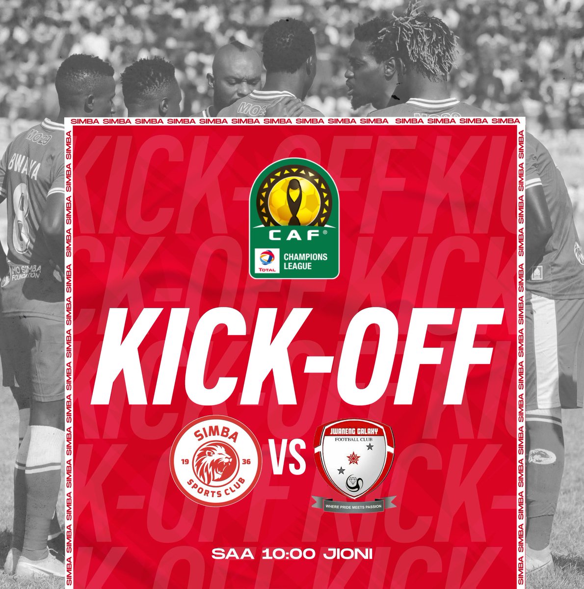 SimbaSC_EN's tweet photo. Kick Off. #TotalEnergiesCAFCL #ItIsNotOverKaziIendelee #NguvuMoja https://t.co/9GzUSyQygl