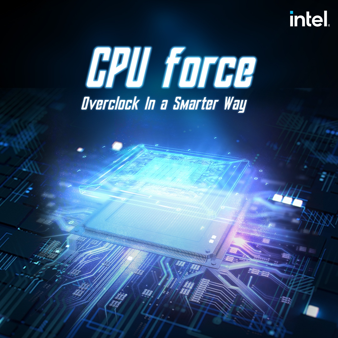 msigaming's tweet photo. Do you know how to overclock your CPU in a smarter way? 😎 CPU force, an upcoming new BIOS function for MEG series motherboards, will help you know more about your CPU’s quality! See you in Intel’s Next-gen motherboards!✨ #3daysdown #MSIMotherboard https://t.co/Y63QPbiZWn