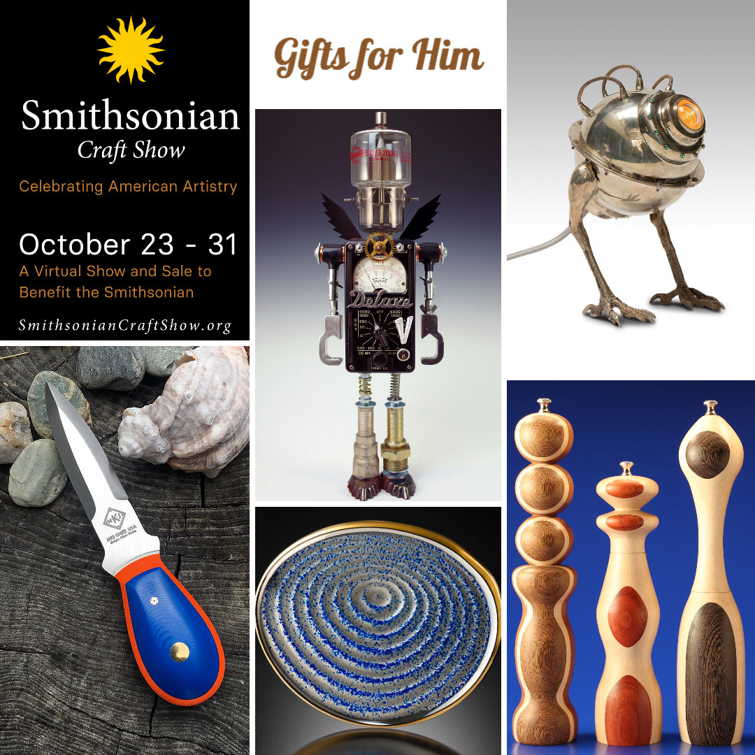Craft2WearSWC's tweet photo. Buy meaningful &amp; one-of-a-kind gifts for the men in your life at the all virtual Smithsonian Craft Show, open now through 10/31. Visit https://t.co/noyalD6u5q to begin! 
@smithsonian
#AmericanArtistry
#CraftInAmerica
#ContemporaryCraft
#FineCraft
@Bidsquare https://t.co/twHNzttkmG