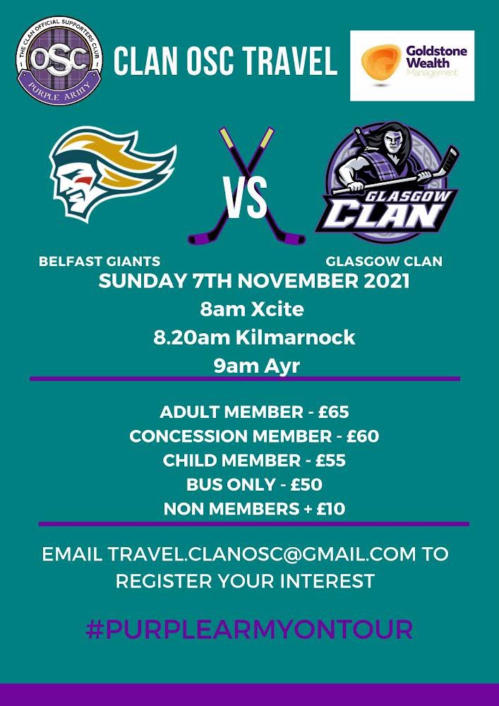 Hey Purple Army! As many of you will already know we have received lots of enquiries about away travel and we are delighted to say that we will be offering discounted away travel as normal!
We are taking names for Belfast - details below.