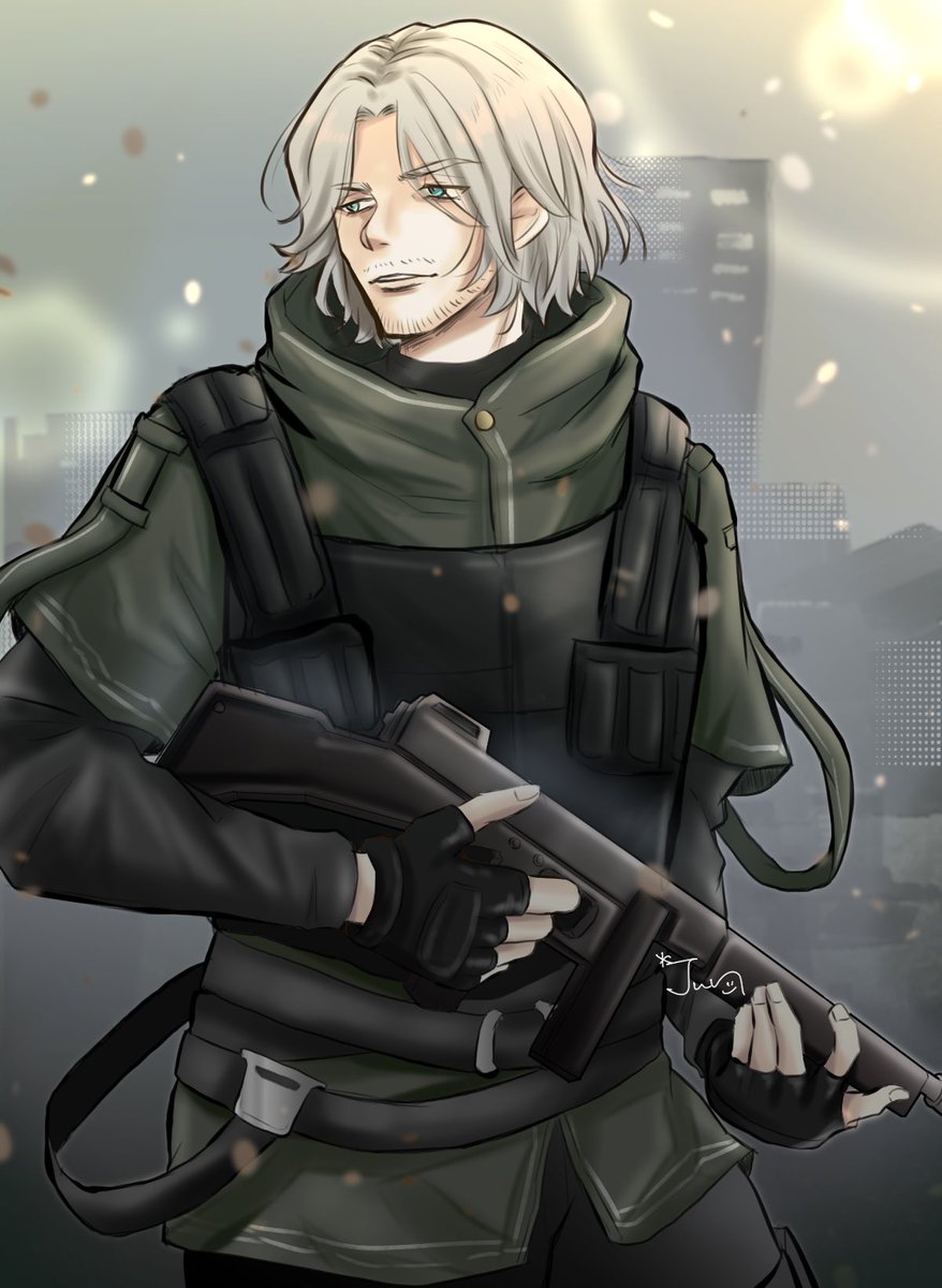 lovely_coron's tweet photo. Dante. 
Survival game AU🤔???
サバゲぽい雰囲気を醸すダンテ…
#DMC5 https://t.co/yaDjKRQknt