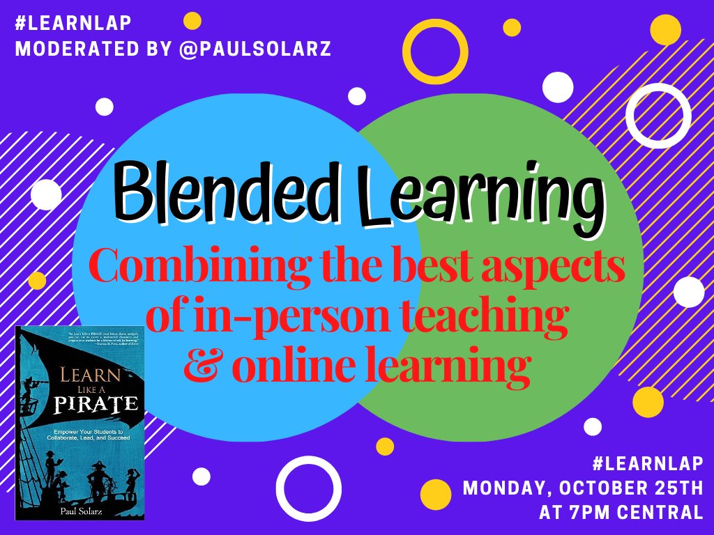 PaulSolarz's tweet photo. "Blended Learning"
Please join me MONDAY at 7pm Central for #LearnLAP!
#edtechchat #eduAR #education #educhat #educoach #edugladiators #ELAchat #engagechat #fcpslearn #formativechat #FREEPD #G2Great #Games4Ed #GeniusHour #globaled #globaledchat #HackLearning #iaedchat #inquiry https://t.co/4mTy3rd1Xh