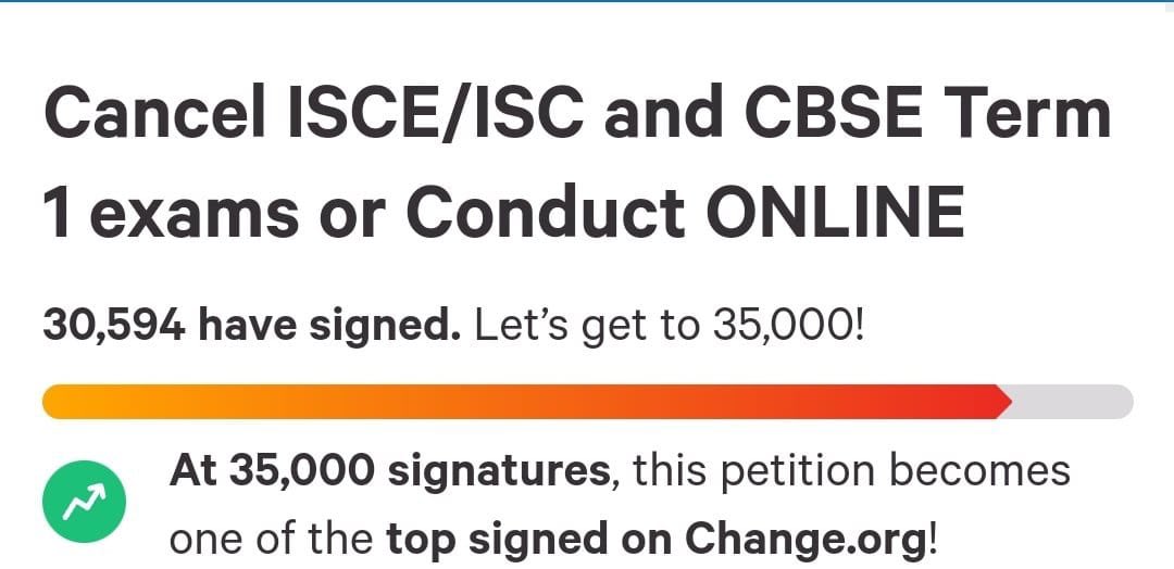 HarshBisaria's tweet photo. Students are not against Examination, they just want to conduct examination in Online Mode.
The current situation is not appropriate to gather people in one place, who have not even been vaccinated.
@cbseindia29 &amp; #ICSE should listen students voice.
#OnlineExamsForCBSEandICSE https://t.co/EQnyfiQixo