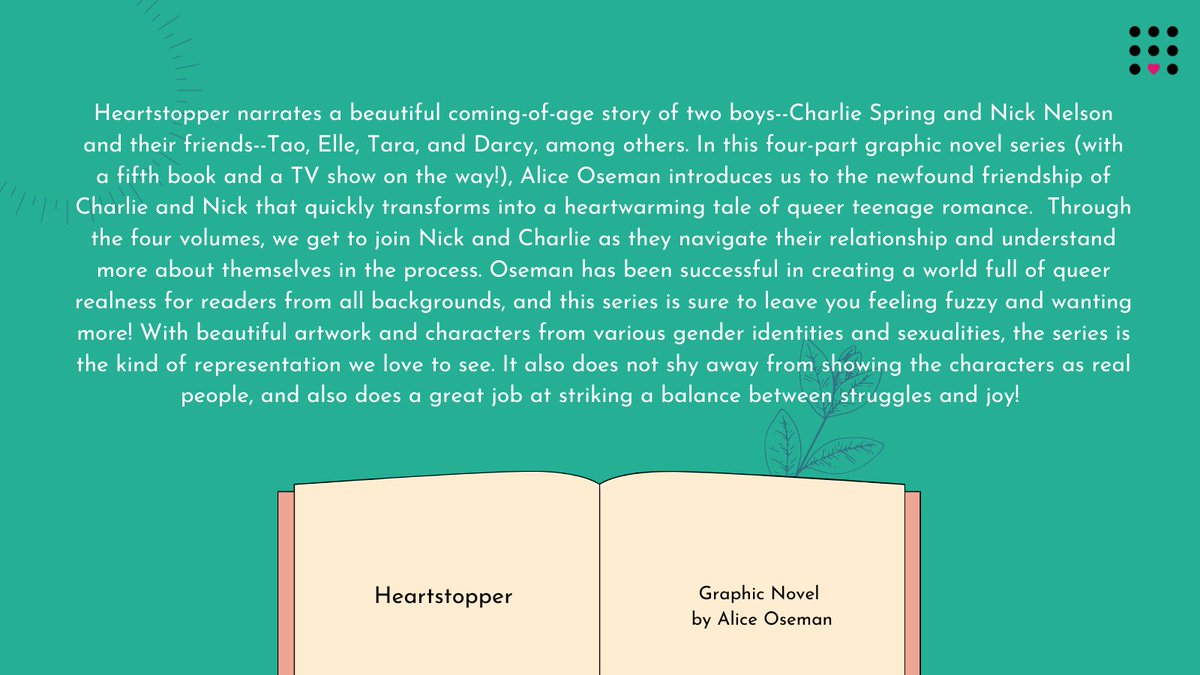 onefuture_india's tweet photo. We're back with #OFCRecommends!
Every Sunday, we recommend something to our community from books that stayed with us, to podcasts we just can't stop listening to.
This week, Sanchi would like to recommend Heartstopper by @AliceOseman
#Recommendations #NuturingRadicalKindness https://t.co/B34NPegohy